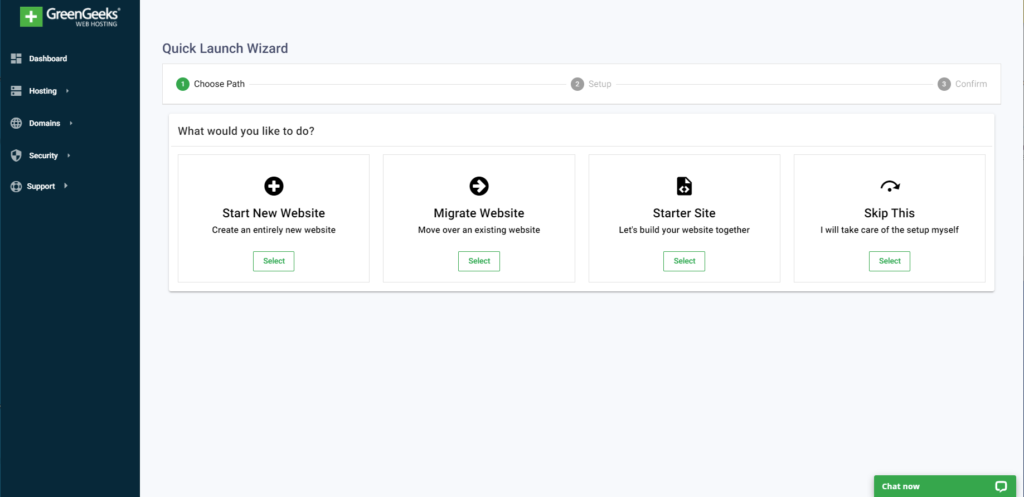 account dashboard