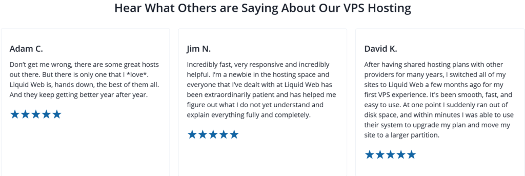  Liquidweb Testimonials