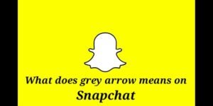 What does a grey arrow mean on Snapchat